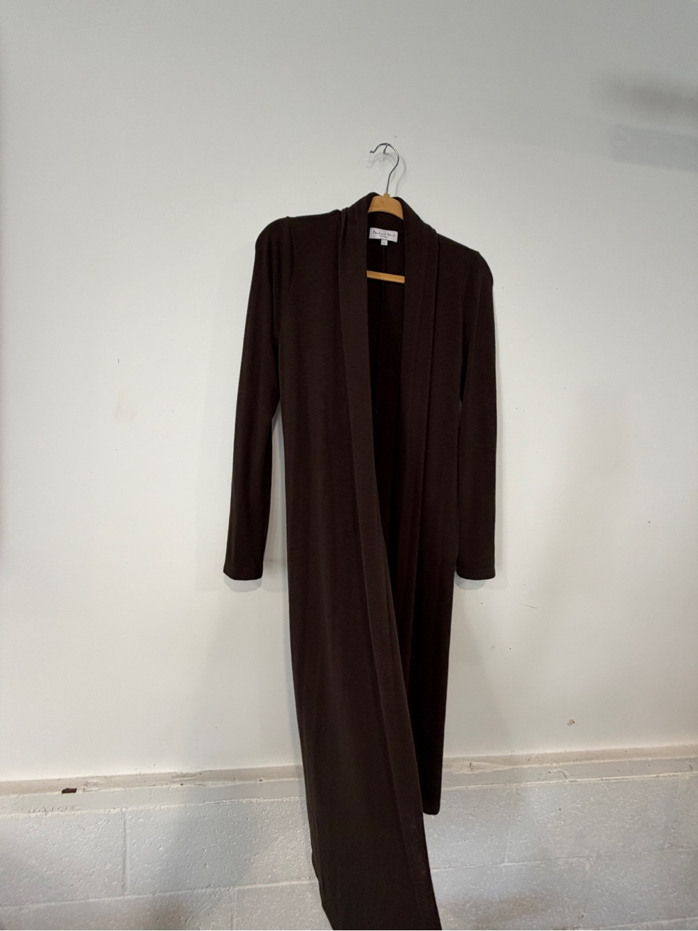 Michael Stars Long Open-Front Cardigan — Java - Picture 5 of 12